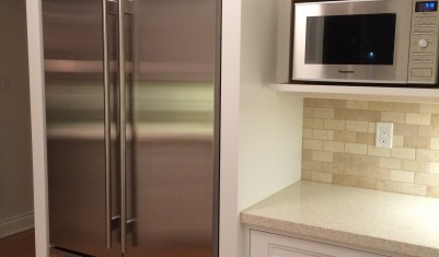 Fridge surround and built in Microwave