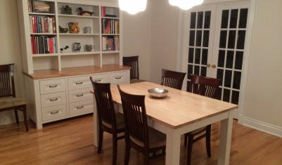 Custom Dresser and Table, made to match kitchen