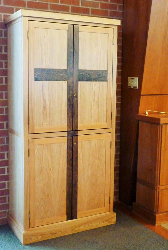 Storage cabinet for Catholic Church