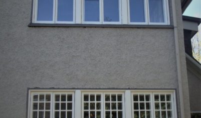 Reproduction storm windows and exterior trim