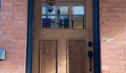 Quarter sawn White Oak door